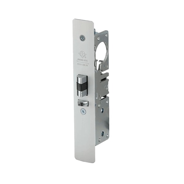 Standard Duty Retrofit Deadlatch, Flat Faceplate, 1-1/8 In. Backset, 4-5/8 In. Flat Mortised Strike,